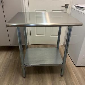 Photo of Hally Stainless Steel Kitchen Table (L-MG)
