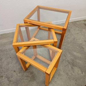 Photo of Set of Three Stack Tables (G-JS)