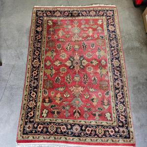 Photo of Red w/Blue Border Rug (G-JS)