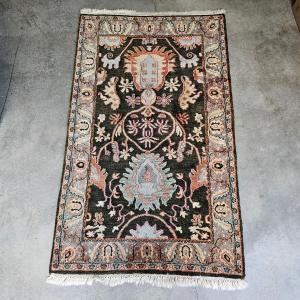 Photo of Small Brown Patterned Area Rug (G-JS)