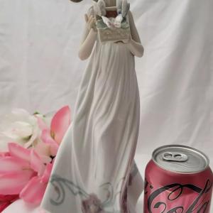 Photo of Lladro Figurine #6777 Butterfly Treasures Woman Holding Box of Butterflies w BOX