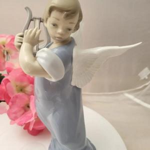 Photo of RARE Lladro 5493 Angel with Lute