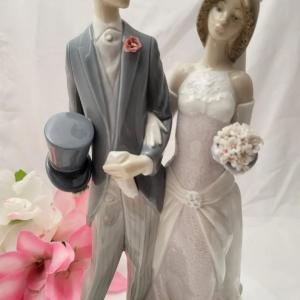 Photo of LLADRO #1404 MATRIMONY BRIDE & GROOM WEDDING DAY FIGURINE PORCELAIN