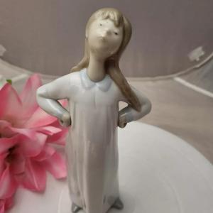 Photo of Lladro Girl With Hands On Hips Figurine Porcelain