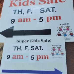 Photo of Kid's Sale Sponsored by NSMOMS