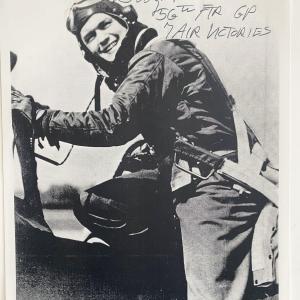 Photo of WW2 Military signed photo. 