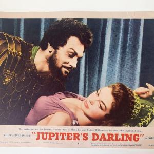 Photo of Jupiter's Darling original 1955 vintage lobby card