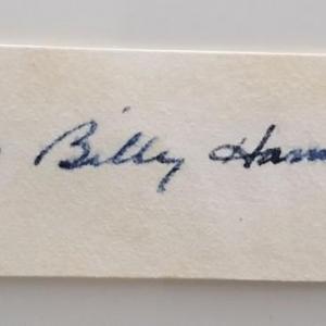Photo of Sliding Billy Hamilton signature cut