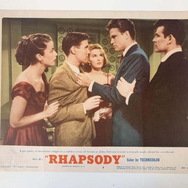 Photo of Rhapsody original 1954 vintage lobby card