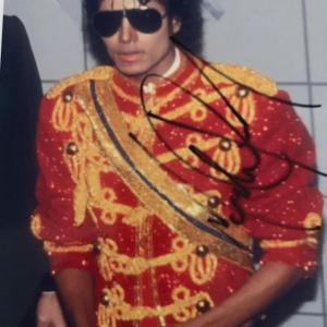 Photo of Michael Jackson signed photo