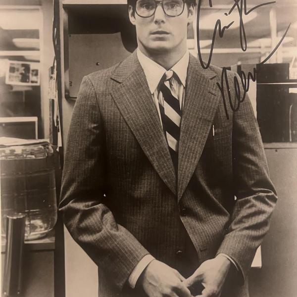 Photo of Superman Christopher Reeve signed promo photo