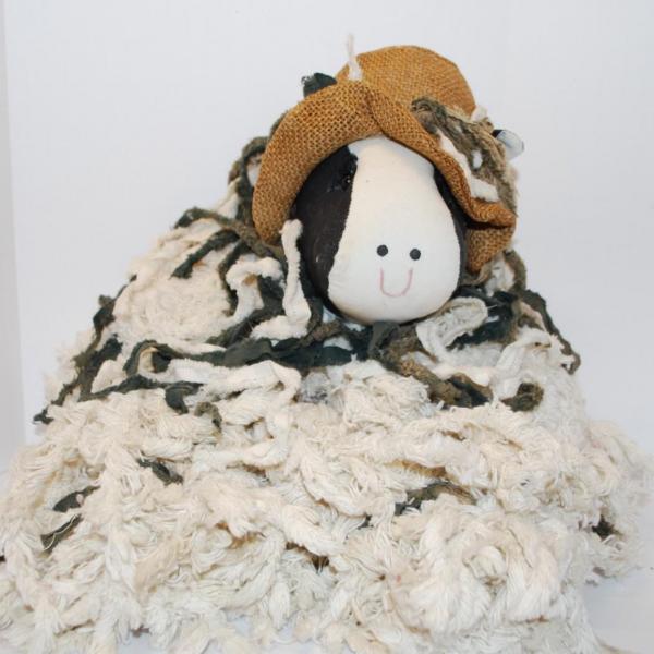 Photo of Large Soft Cow Doll with Lots of Loops & Threads