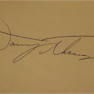 Photo of Danny Thomas signature slip