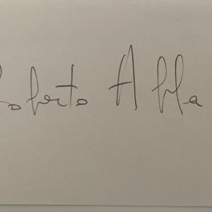 Photo of Roberto Abbado original signature