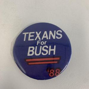 Photo of Texas for Bush pin 