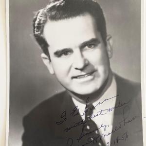 Photo of Robert H. Mollohand signed photo