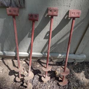Photo of Set of Four Mobile Home or Shed Ground Stakes
