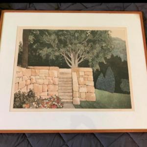 Photo of Tony Rosati Etching Signed Limited Rare Colored 33”w x 27”h