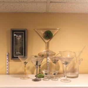 Photo of LOT 92B: Martini Collection - Wall Clock, Kate McRostie 3D Art Print, Lolita "Di