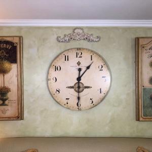 Photo of LOT 81L: Large Timework French Replica Clock by Antoine de Praiteau, "Art in Mot