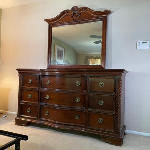 Photo of LOT 32M: Stanley Furniture Dresser w/ Mirror