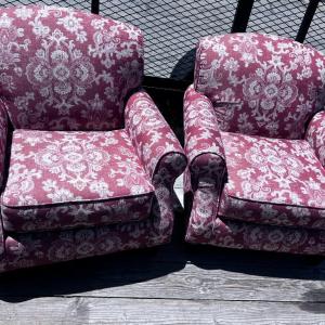 Photo of Fusion Furniture Upholstered Arm Chair Pair