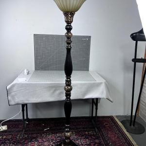 Photo of Floor Lamp with Glass Shade