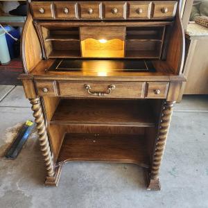 Photo of National Mt. Airy Wooden Rolltop Desk