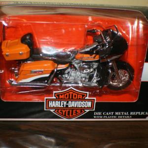 Photo of Maisto Harley Davidson Orange Die Cast Motorcycle