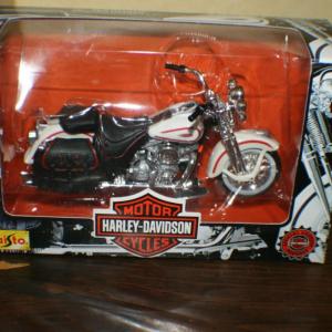 Photo of Maisto Harley Davidson White with Red Dies Cast Motorcycle