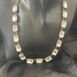 Photo of Baublebar gold tone gem statement necklace