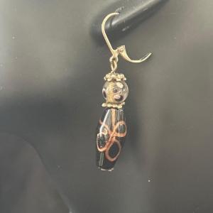 Photo of Vintage glass beaded designed earrings