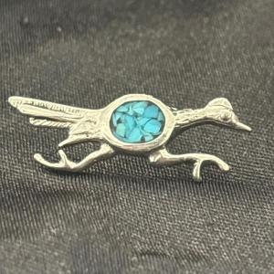 Photo of Silver tone road runner pin