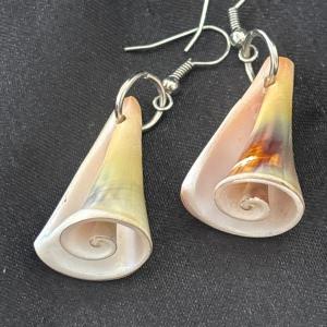 Photo of Large seashell twist earrings