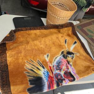 Photo of Native American throw and other