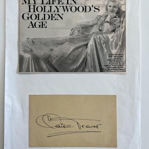 Photo of Key Largo Claire Trevor original signature with photo