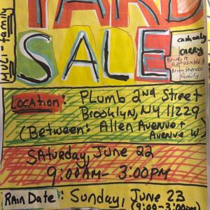Photo of yard Sale —Saturday , June 22 . Rain date : Sunday , June 23 —9:00am—3:00pm