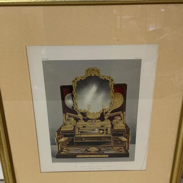 Photo of Engraving Plate - A Dressing Cask Matted / Framed