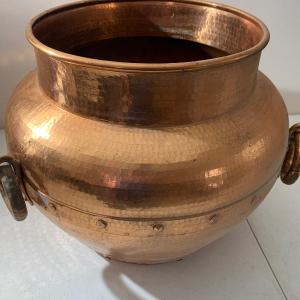 Photo of Large Hand Pounded Copper Couldron