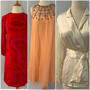 Photo of Lot of 3 Vintage Evening Wear - Dresses, Beaded, Top