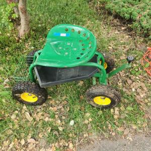 Photo of Green Garden Work Mobile Cart W Swivel Seat