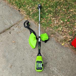 Photo of 80V Greenworks Pro Weedwhacker Edger w Battery, Charger extra String