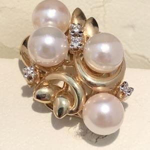 Photo of Akoyo Pearl & Diamond Earrings