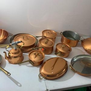 Photo of Huge Copral Copper Cookware Lot