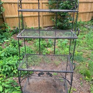 Photo of Wrought Iron 3 Tier Garden / Plant Stand
