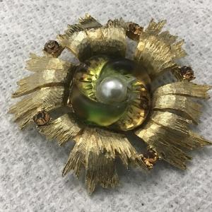 Photo of 1947 EDLEE Art Glass Signed Brooch