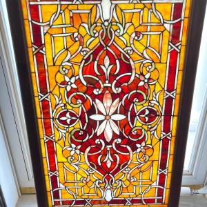 Photo of LOT 102: Stained Glass Decorative Panel