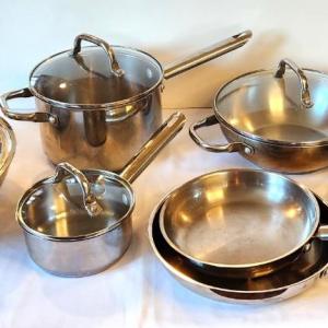Photo of Lot #30 14 Piece Set - Wolfgang Puck Cafe Collection Cookware