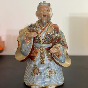 Photo of Antique Satsuma Figurine Statue Art