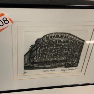 Photo of Signed Sketch Ebbets Field Framed 1/150